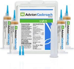 Advion Cockroach Gel Bait syringes with applicator tips for professional roach control