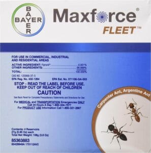 Maxforce Fleet ant bait reservoirs for controlling carpenter ants and Argentine ants